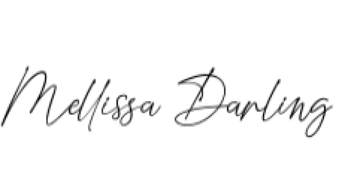 Mellissa Darling Font Preview