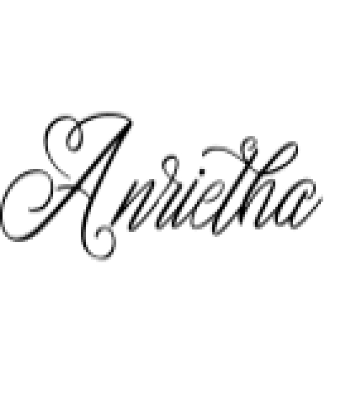 Anrietha Font Preview