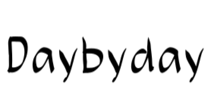 Daybyday Font Preview