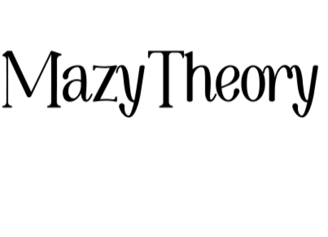 Mazy Theory Font Preview