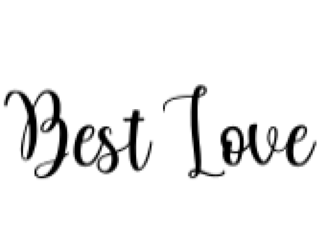Best Love Font Preview