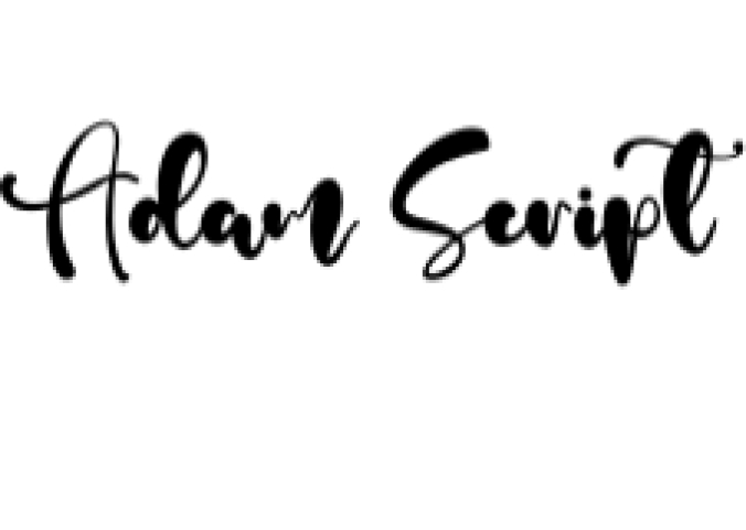 Adam Script Font Preview