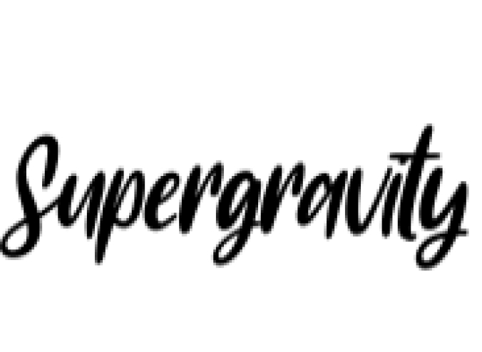 Supergravity Font Preview