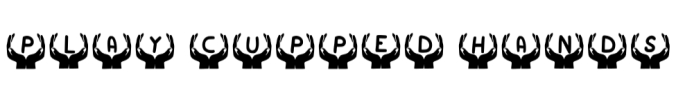 Play Cupped Hands Font Preview