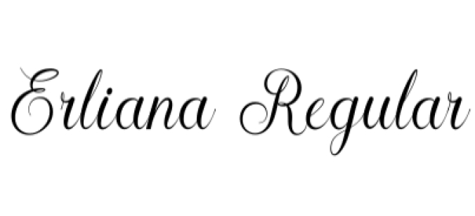 Erliana Font Preview