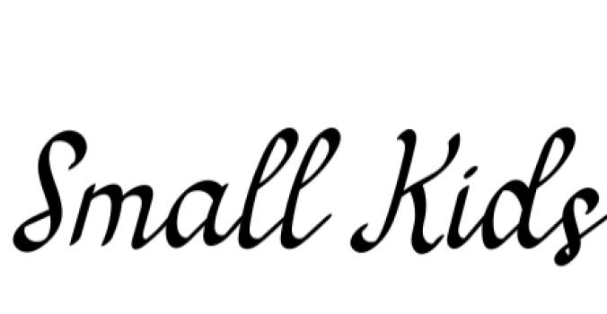 Small Kids Font Preview