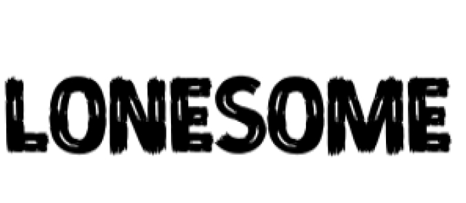 Lonesome Font Preview