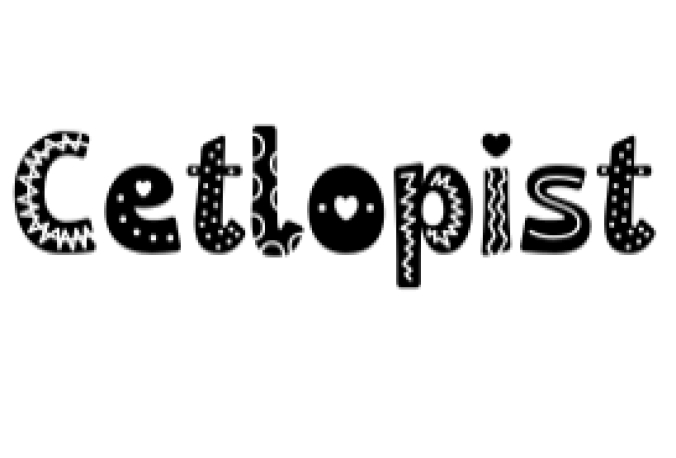 Cetlopist Font Preview