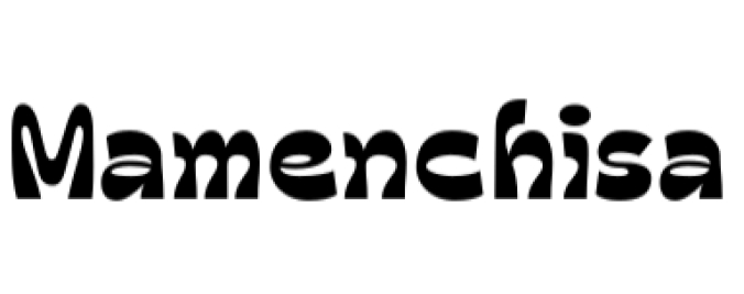 Mamenchisa Font Preview