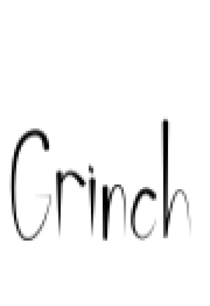 Grinch Font Preview