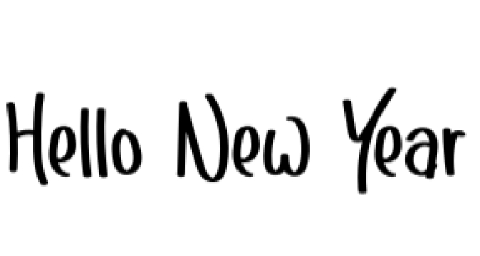 Hello New Year Font Preview
