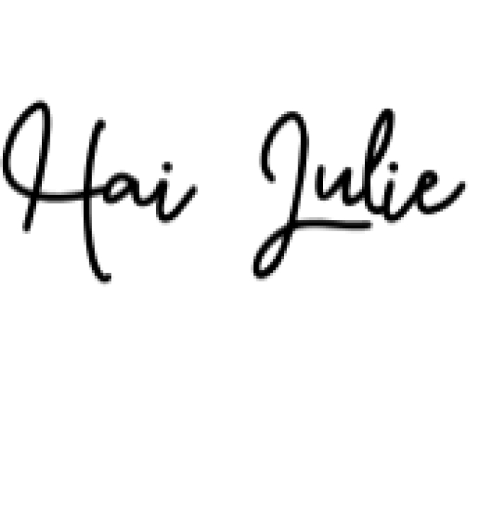 Hai Julie Font Preview