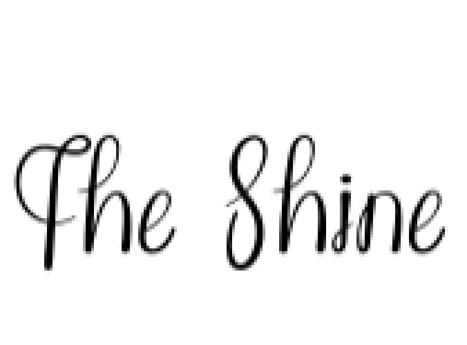 The Shine Font Preview