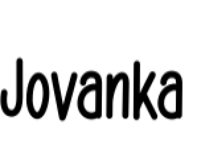 Jovanka Font Preview
