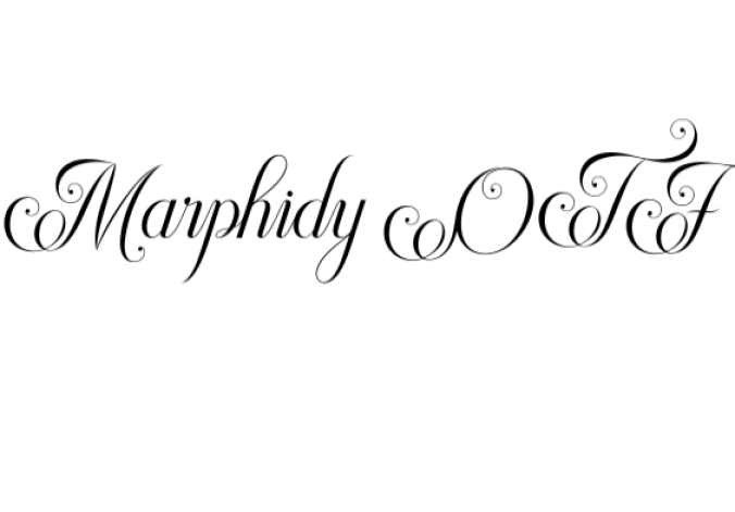 Marphidy Script Font Preview