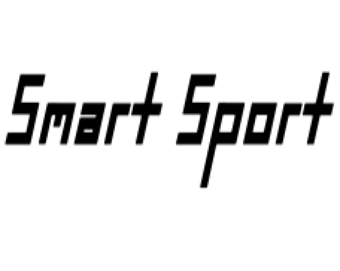 Smart Sport Font Preview