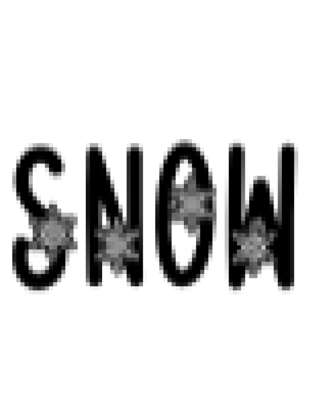 Snow Font Preview