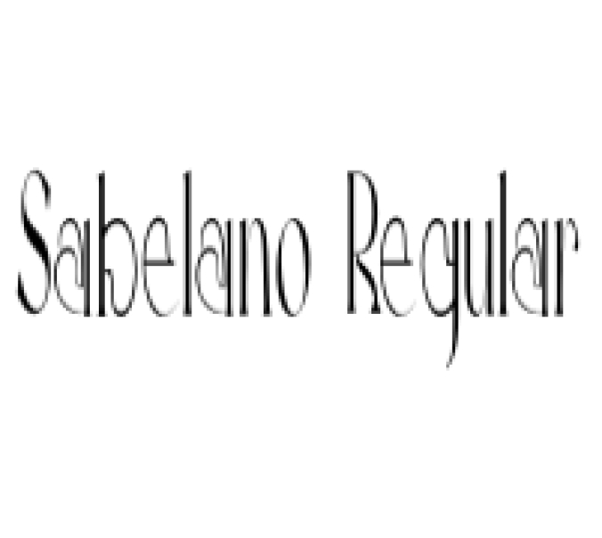 Sabelano Font Preview