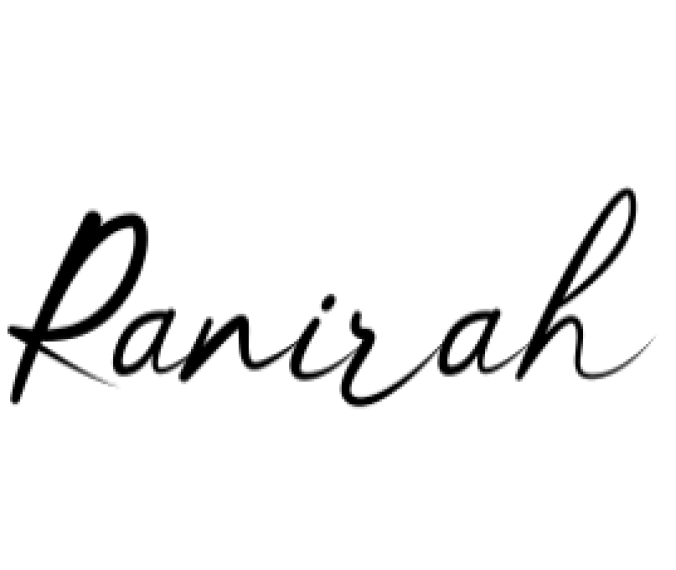 Ranirah Font Preview