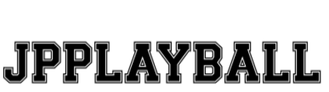 JP Play Ball Font Preview