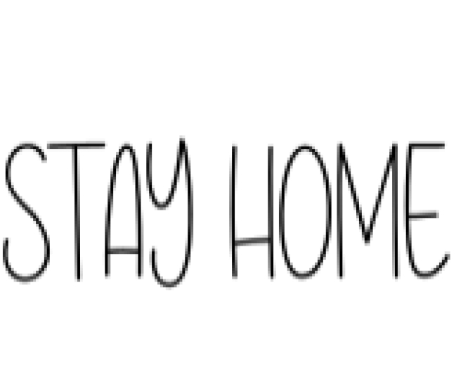 Stay Home Font Preview