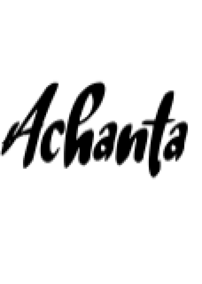Achanta Font Preview