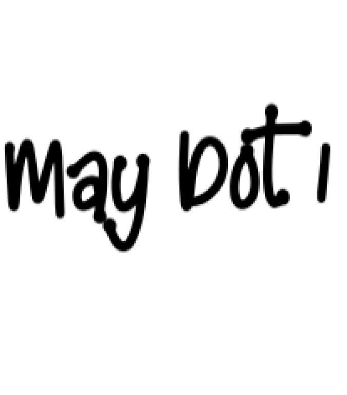 May Dot Font Preview