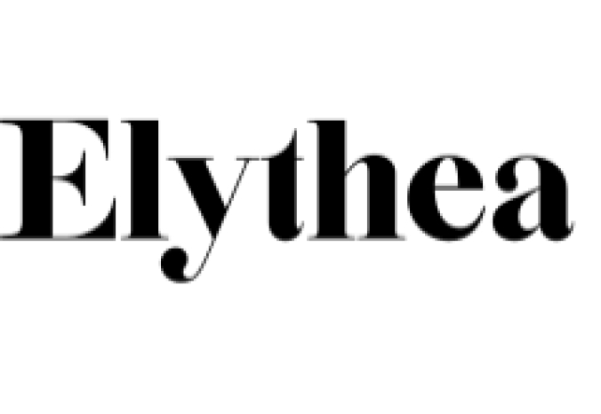 Elythea Font Preview