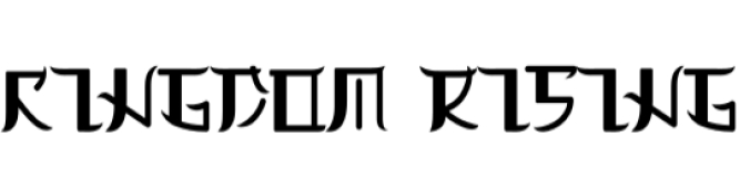 Kingdom Rising Font Preview