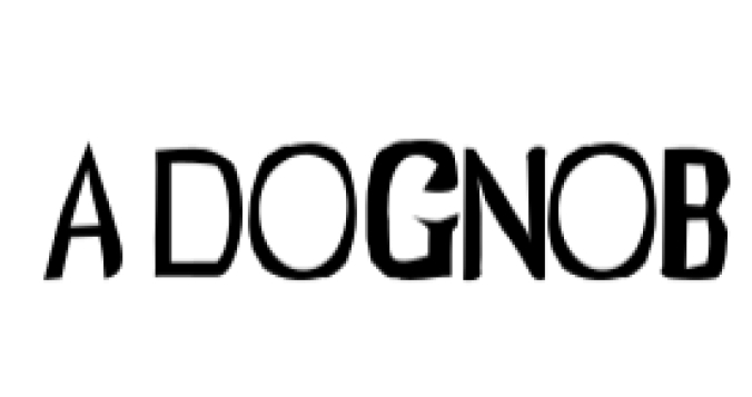 Adognob Font Preview