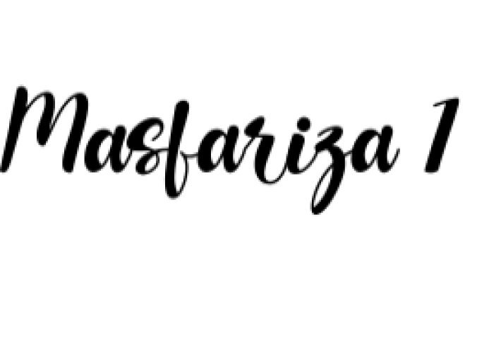 Masfariza Font Preview