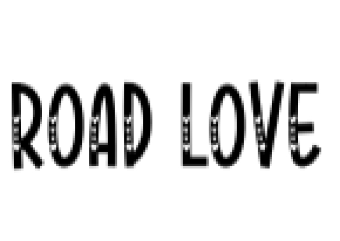 Road Love Font Preview