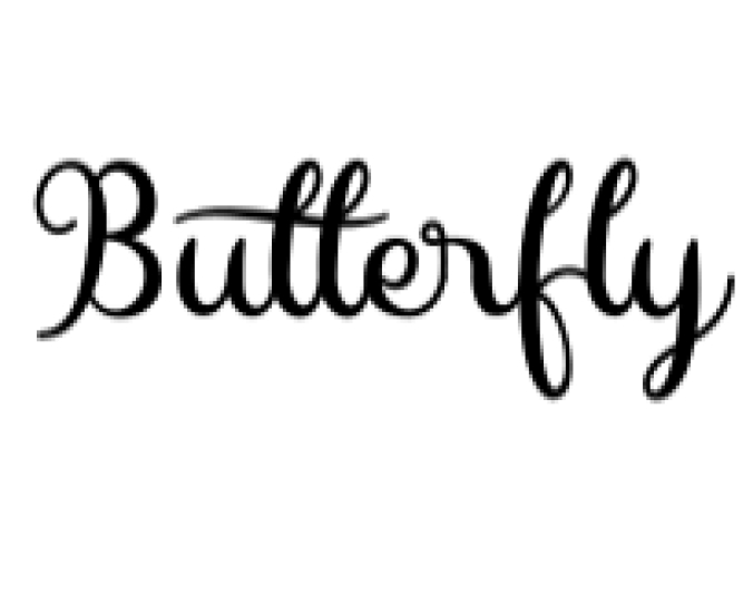 Butterfly Font Preview
