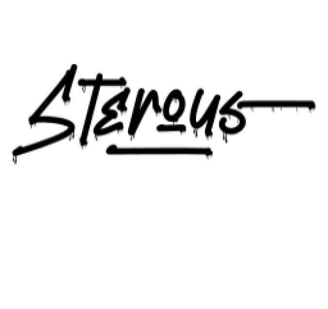 Sterous Font Preview
