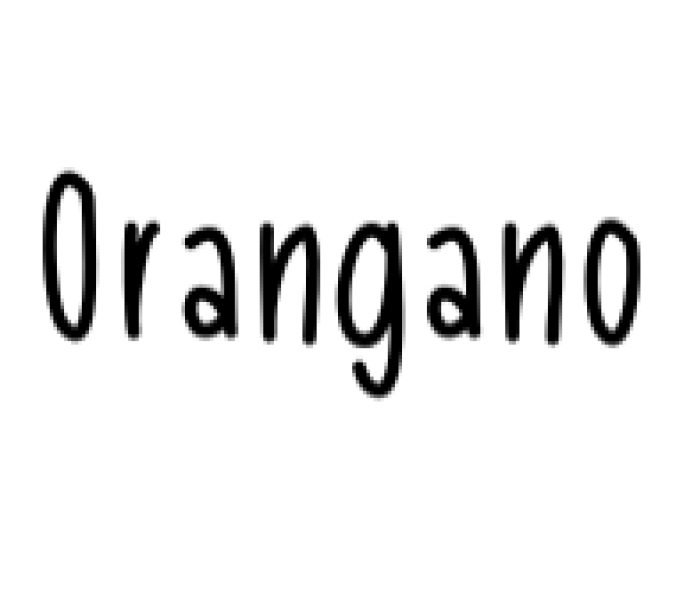 Orangano Font Preview