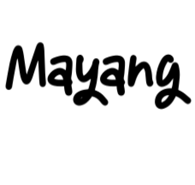 Mayang Font Preview