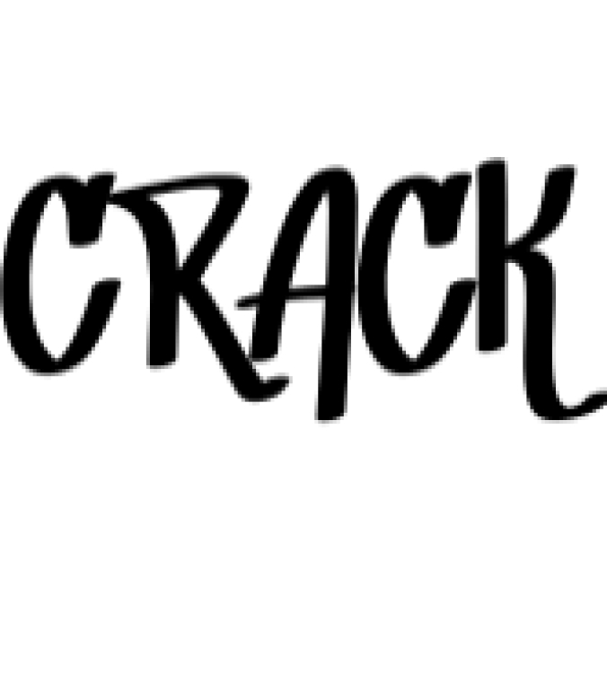 Crack Font Preview