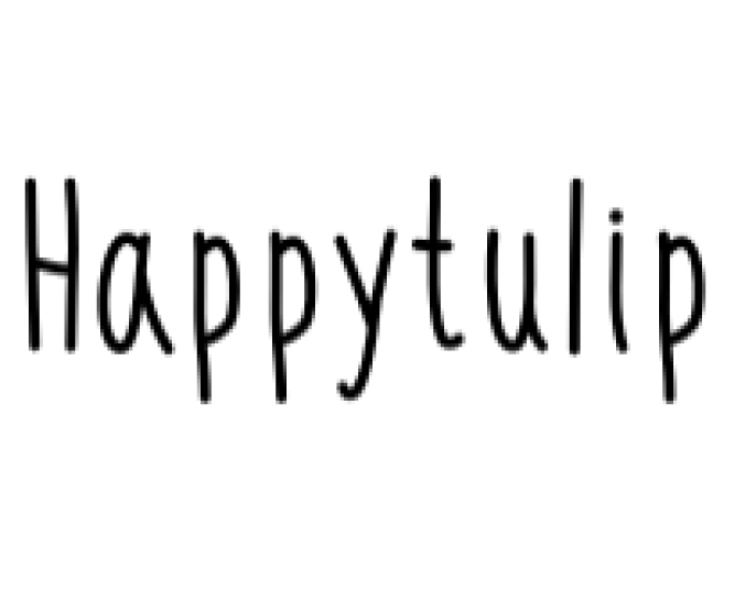 Happy Tulip Font Preview