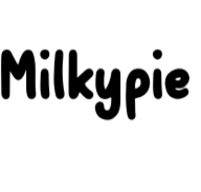 Milkypie Font Preview