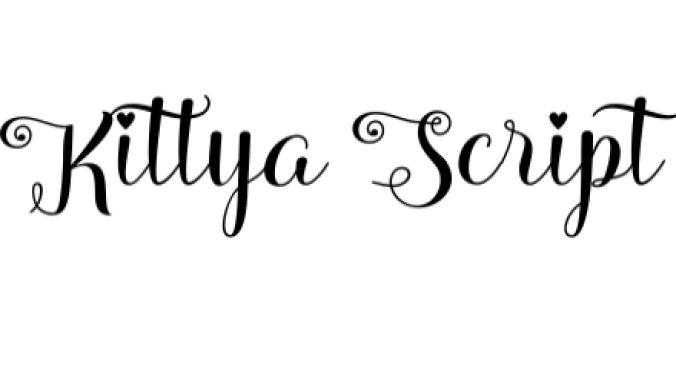 Kittya Script Font Preview