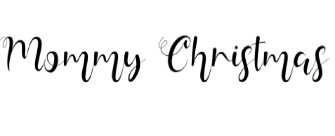 Mommy Christmas Font Preview