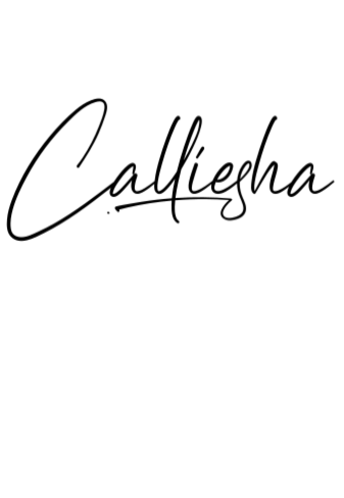 Calliesha Font Preview