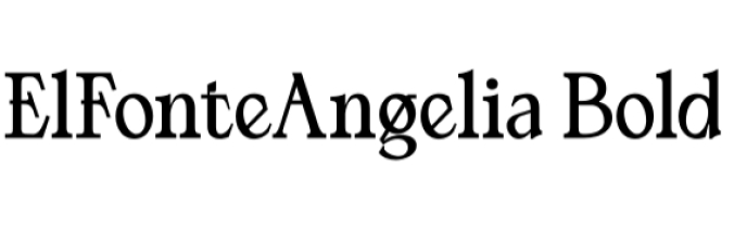 Angelia Bold Font Preview