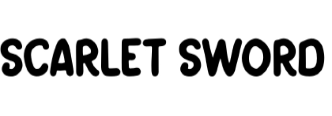Scarlet Sword Font Preview
