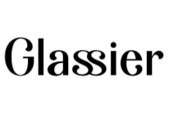 Glassier Font Preview