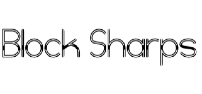 Block Sharps Font Preview