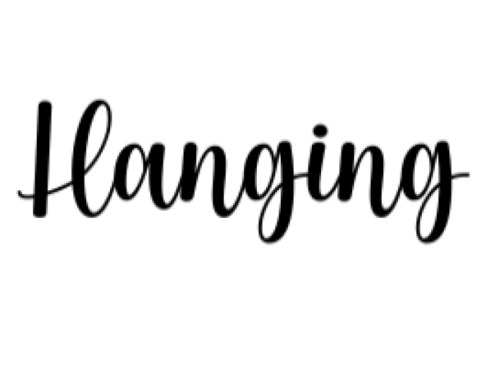 Hanging Font Preview