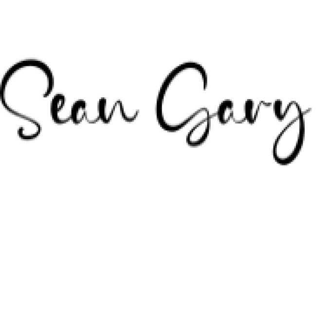 Sean Gary Font Preview