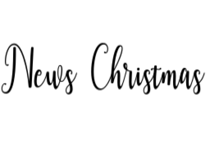 News Christmas Font Preview