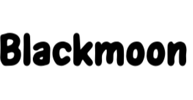 Blackmoon Font Preview